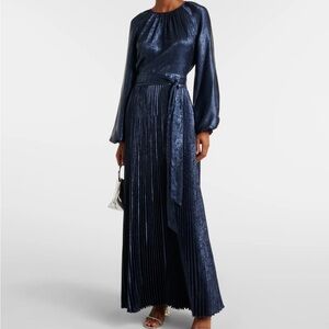 Simkhai Varenya pleated satin maxi dress, Size 2